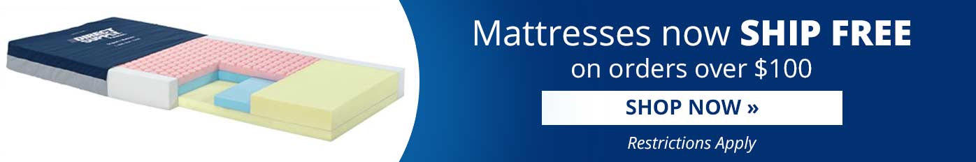 Mattresses now Ship Free on orders over $100.